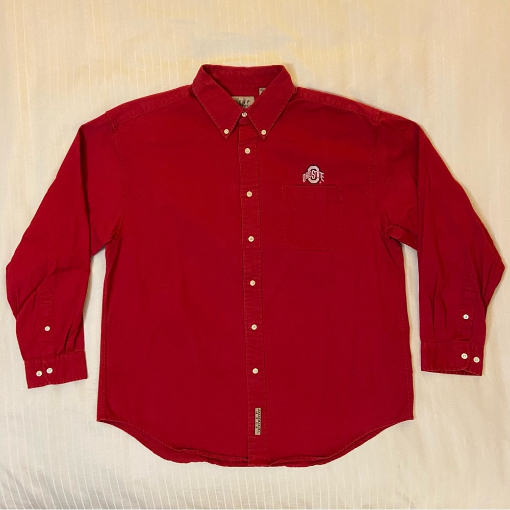 Ohio State Buckeyes collared dress shirt w/ pocket sz XL Vesi Sportswear